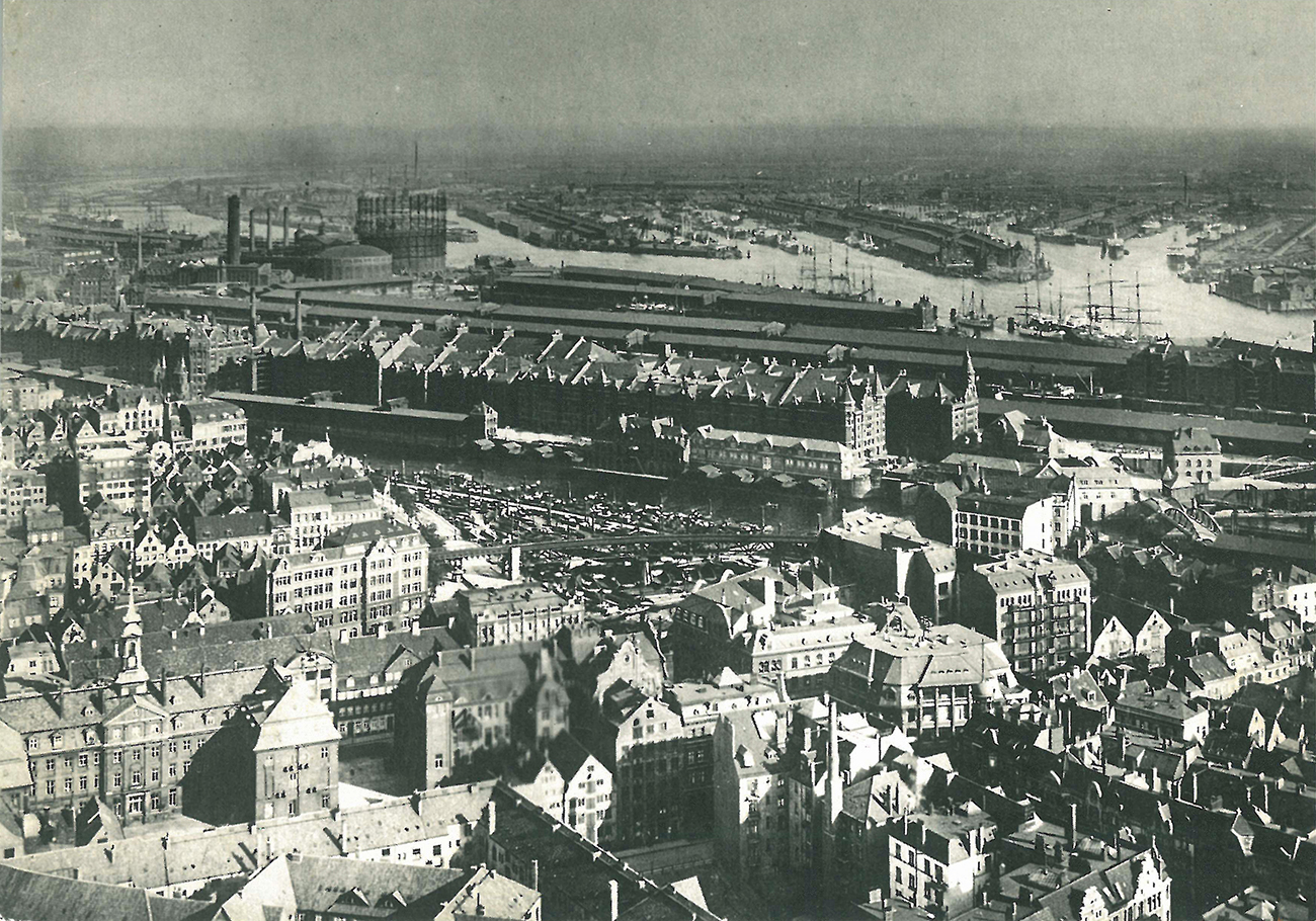 Speicherstadt 1930 desde el noroeste